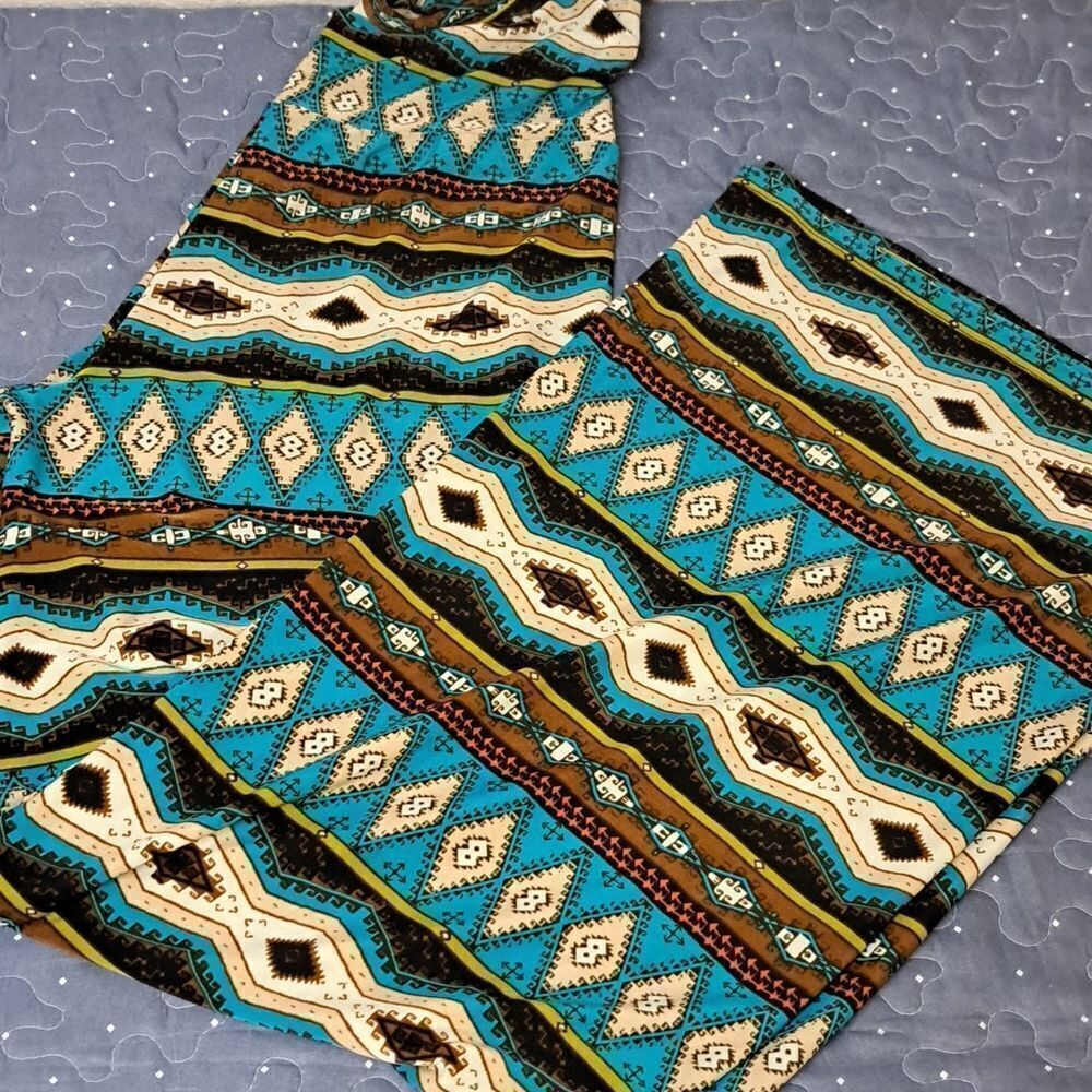 Super Line western look wide leg pull on pants size small